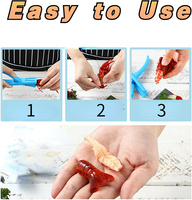 Outil de décorticage d'éplucheur d'écrevisses universel Portable pour éplucher les queues de crevettes cuites Gadgets de cuisine légers