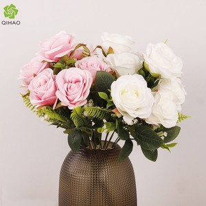 Ramo de Rosas Artificiales de Seda de Alta Simulación, Accesorio para Bodas, Decoración para el Hogar - Product Image 5