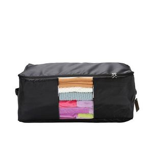BSCI Factory Clothing Pillow Beddings Blankets Transparent Organizer <b>Storage</b> Large Containers <b>Under</b> <b>Bed</b> Zippers Breathable and - Product Image 1