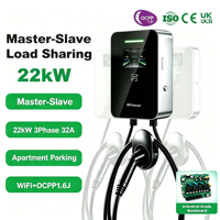 Chargeur intelligent pour véhicules électriques (AC EV) 7-22kW pour BYD Tesla, tous ports standard, charge à domicile et en entreprise, garantie 18 mois