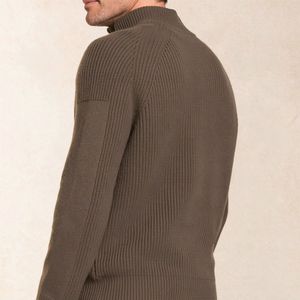 Maglione di maglieria da <span class=keywords><strong>uomo</strong></span> personalizzato maglione a mezza cerniera in lana Cashmere 1/4 quarto con cerniera maglione da <span class=keywords><strong>uomo</strong></span> - Product Image 4