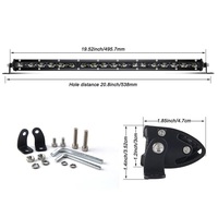 Barra de Luz LED de Alta Luminosidad con Lente 6D, Precio de Fábrica, Resistente al Agua IP67, Aluminio Fundido a Presión, Haz Combinado para SUV, Auto y Camioneta