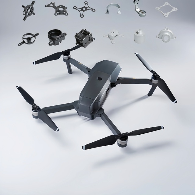 Precision Metal CNC Machining Aircraft Aerospace Spare Parts Aluminium Alloy Turning Milling Wire EDM Service Custom Drone