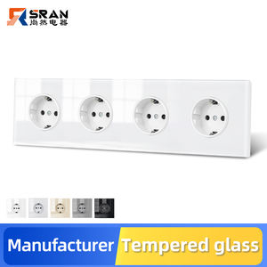 Prise de charge de style européen SRAN, norme allemande, <span class=keywords><strong>prix</strong></span> de gros, prise européenne multi-positions pour la maison/le bureau, panneau en verre plein écran - Product Image 1