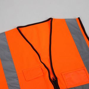 Nouveau Gilet de Sécurité Réfléchissant à Fermeture Éclair Multi-Poches avec Clignotant LED Classe 2 ANSI, Fourniture Directe des Fabricants, Idéal pour la Conduite Nocturne et la Circulation Routière - Product Image 3