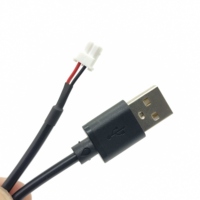 Assemblages de câbles USB vers JST personnalisés SH 1.0mm 7 4P 5PJST Connecteur USB A/Type C/micro USB pour automobile Utilisation électronique Gaine PVC