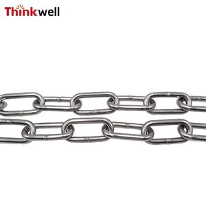 Chaîne en acier inoxydable Thinkwell 6 mm, polie, soudée, qualité industrielle, haute résistance, pour la sécurité et le levage - Product Image 3