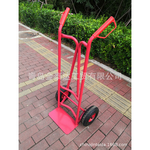 รถเข็นพับได้แบบหนัก 2 ล้อ รับน้ำหนักได้ 250 กก. สีแดง สำหรับงานอุตสาหกรรม วัสดุเหล็ก Q235 รุ่น HT1830C - Product Image 2