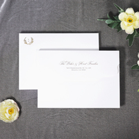 Invitation de mariage personnalisée en velours bordeaux, dossier rigide avec dorure à chaud