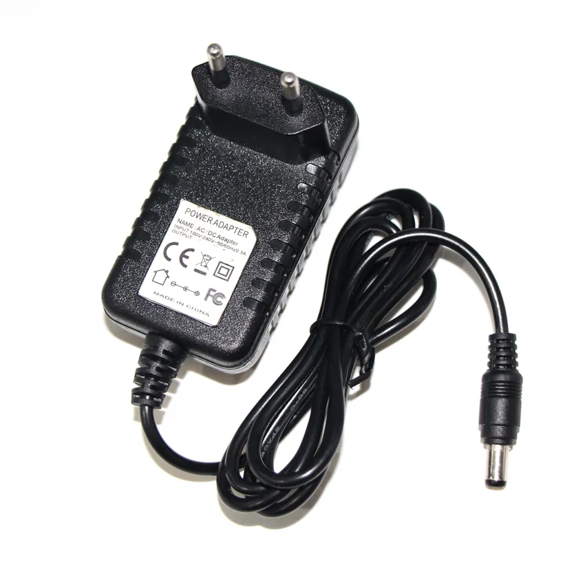 European 12 Volt 2A DC Power Adapter Supply AC to DC 2.1mm 5.5mm Plug 12v 2 Amp Power Supply Wall Plug