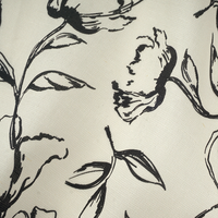 Nouveauté : Tissu en Lyocell et Lin Imprimé Numérique à Motifs Floraux Personnalisés pour Robes Femme