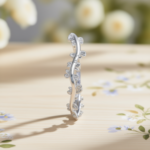 Orecchini a polsino con design a pianta dorata in lega di zinco, stile romantico, gioielli unisex alla moda - Product Image 2