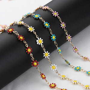 Cổ điển mạ Vàng MEN Daisy Brass chuỗi đối với trang sức DIY làm đầy màu sắc Vòng đeo tay vòng cổ - Product Image 5