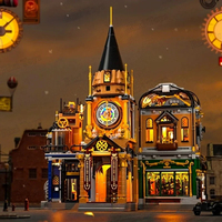 Funwhole Nueva Serie Western: Escena de Calle, Tienda, Taberna Medieval, Modelo de Ensamblaje DIY, Juguete para Niños, Regalo, Sets de Bloques de Construcción
