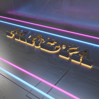 Enseigne LED 3D, enseigne lumineuse LED extérieure, enseigne personnalisée en acrylique, logo mural, enseigne de bureau, enseigne de magasin, signalétique intérieure en acrylique
