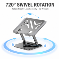 Support réglable pour ordinateur portable, support pliable en aluminium pour tablette, portable pour le bureau, la maison, le travail, le dessin et les études