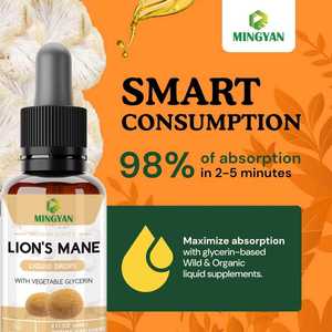 Gotas Líquidas Orgánicas de Melena de León OEM, Estimulante Cognitivo, Salud Nerviosa, Apoyo a la Memoria, Protección Cerebral, Apoyo Inmunológico, Mezcla Herbal - Product Image 2