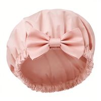 Topi Mandi Wanita Anti Air Cepat Kering Ukuran Besar Terlaris dengan Motif Pita Tersedia dalam Berbagai Pola untuk Perawatan Rambut di Rumah