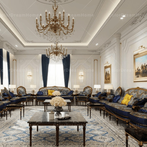 Juego de sofás Majlis tallados Royal Moioccan Majlis de gama alta, muebles de lujo Majlis árabes para Arabia Saudita - Product Image 1