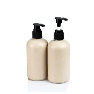 In Stock Personal Care Packaging 30ml 100ml 250ml 300ml 500ml Biodegradable Shower Gel Bottle With Black Pump Dispenser