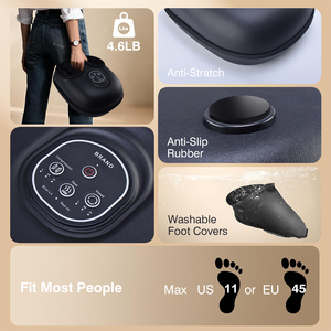 Máquina de Masaje de Pies por Compresión de Aire, Masajeador de Pies Shiatsu con Calor, Terapia de Amasamiento Profundo, Elegible para FSA HSA, Negro - Product Image 2