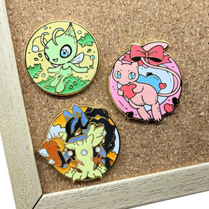 3 Nouvelles Broches Épingles en Alliage Émaillé Dur Poli de Haute Qualité, Motif Pokémon Mew Lucario, Design Inédit - Product Image 2