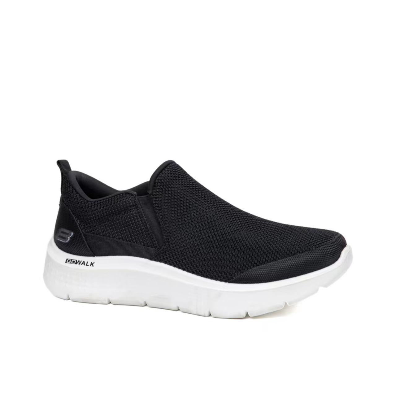 Black Upper and White Sole