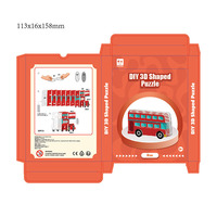 Puzzle 3D à assembler soi-même, modèle de bus, jouet éducatif, artisanat fait main, cadeau pour enfants et adultes