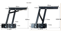 Table basse pliable, support de levage supérieur, meubles, cadre de levage en métal, mécanisme, supports réglables à ressort pour table à thé