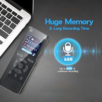 Alliage de zinc WAV enregistrement activé par la voix haut-parleur enregistreur vocal numérique carte externe Max 128GB enregistreur Audio avec lecture