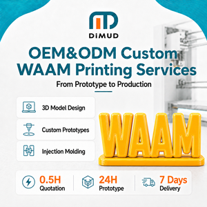 Servicio de Impresión 3D en Metal WAAM Personalizado para Estructuras Grandes de Titanio, Aluminio y Acero, Piezas Casi a la Forma Original y Reparación - Product Image 1