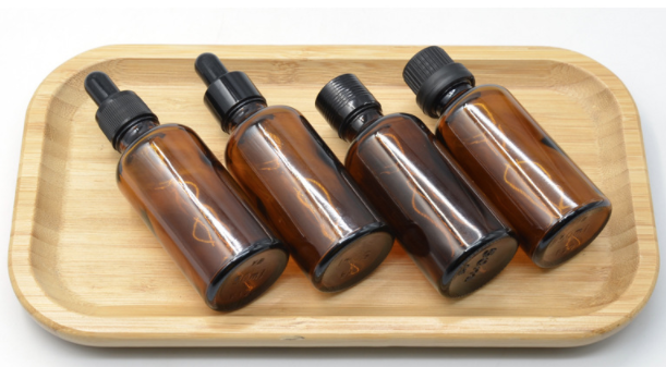 Promotion empty 5 10 15 20 30 50 100ml  amber glass  oil bottle with dropper dropper bottle with measurement markings