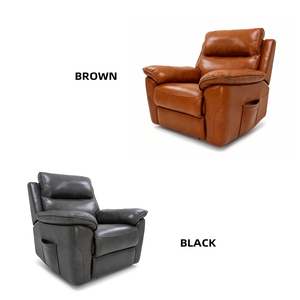 Sillón Reclinable Eléctrico Moderno para Adultos Mayores, Reclinación Total, Cuero, Masaje, Calefacción, Reposapiés Extendido, Control Remoto Inalámbrico - Product Image 3