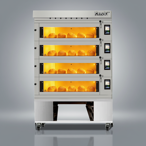 Four à pâtisserie <span class=keywords><strong>professionnel</strong></span> à 4 niveaux avec porte en verre, personnalisable en usine pour le pain, la pâtisserie, les boulangeries - Product Image 2