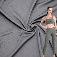 Tela de Poliéster y Spandex de 230 g/m² de Secado Rápido y Transpirable, Doble Cepillado, Mate, Elástica, para Ropa de Yoga y Deportiva para Niñas