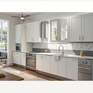 Tùy chỉnh hiện đại Modular thép không gỉ tủ bếp Granite chìm chịu nhiệt chìa khóa trao tay Giải pháp cho ăn uống Ngăn kéo trượt - Product Image 4