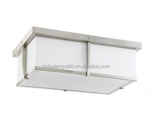 Lámpara de Techo Moderna con Difusor Acrílico, Certificada por UL, 2 Bombillas, Estilo Hilton Hampton Inn Suite, Montaje en Superficie - Product Image 2