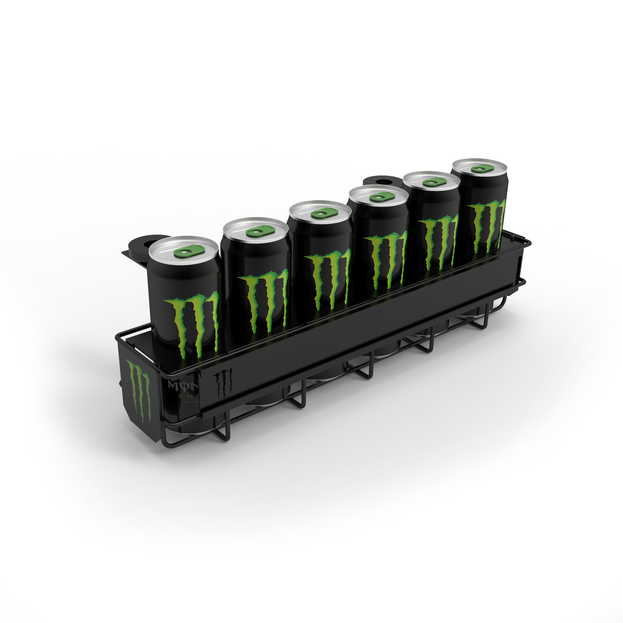 New Design Metal Energy Can Drink Floor Display Rack Powder Coated for Stores Shops Shopping Malls Supermarkets for Advertising — view 5