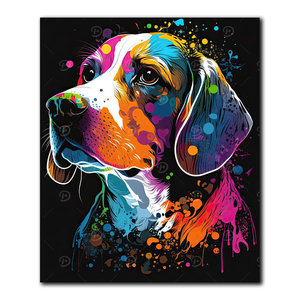 Vente en Gros Impressions sur Toile Drôle Décoration Murale Personnalisée Portrait d'Animal de Compagnie <span class=keywords><strong>Chien</strong></span> <span class=keywords><strong>Peinture</strong></span> Murale - Product Image 1