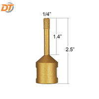 Juego de brocas de diamante con vástago DT M14 y herramienta de perforación, cortador de orificios de grano espiral para hormigón, granito y mármol