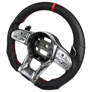 Volant <span class=keywords><strong>sport</strong></span> en cuir perforé pour Mercedes Benz W166 W167 W176 W177 W202 W203 W204 W205 - Product Image 1