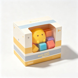 Boîte à jouets personnalisée avec logo imprimé et fenêtre transparente, emballage cadeau tendance - Product Image 6