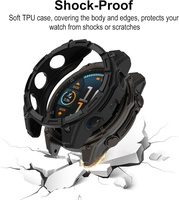 Kratzfester Stoßfänger-Rahmen Weiche TPU-Hülle für Garmin Fenix 9 Pro SmartWatch Zubehör Schutzhülle