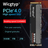 قرص صلب داخلي NVMe SSD بسعات 2 تيرابايت و1 تيرابايت و512 جيجابايت، M2 M.2 PCIE 4.0 للكمبيوتر المكتبي والمحمول