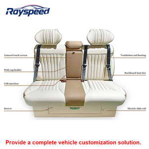 Asiento de Cuero Eléctrico VIP de Lujo para Furgoneta, para Tuning de MPV, <span class=keywords><strong>Limusina</strong></span>, Minibús, Autocaravana, Camper Van, Alphard, Sienna, Hiace, VITO - Product Image 2