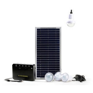 Système de charge d'énergie solaire domestique multifonctionnel éclairant 4 pièces simultanément - Product Image 5