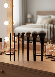 Ensemble de pinceaux de maquillage Crenoral, 6 pièces, poils synthétiques, outils cosmétiques professionnels pour l'application sur le visage - Product Image 2