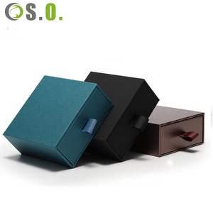 Wholesale Green Blue Custom Premium Imitation PU <b>Leather</b> Cardboard Boxes for Necklace <b>Bracelet</b> Ring Earrings Boxes Jewelry Box - Product Image 2