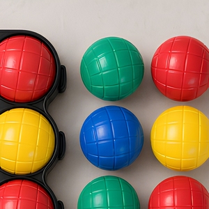 Ensemble <span class=keywords><strong>de</strong></span> <span class=keywords><strong>boules</strong></span> <span class=keywords><strong>de</strong></span> pétanque en plastique coloré avec sac <span class=keywords><strong>de</strong></span> transport, jeu <span class=keywords><strong>de</strong></span> <span class=keywords><strong>boules</strong></span> <span class=keywords><strong>de</strong></span> pelouse pour enfants et adultes - Product Image 5