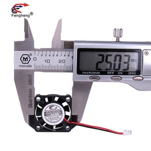 Ventilateur de refroidissement CE RoHs 2507 25x25x07mm Micro silencieux Ventilation 3.7v 5v 12v Ventilateurs axiaux sans balais CC 25mm - Product Image 6